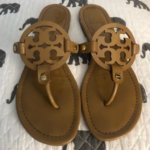 Tory Burch MILLER SAND nude PATENT 9